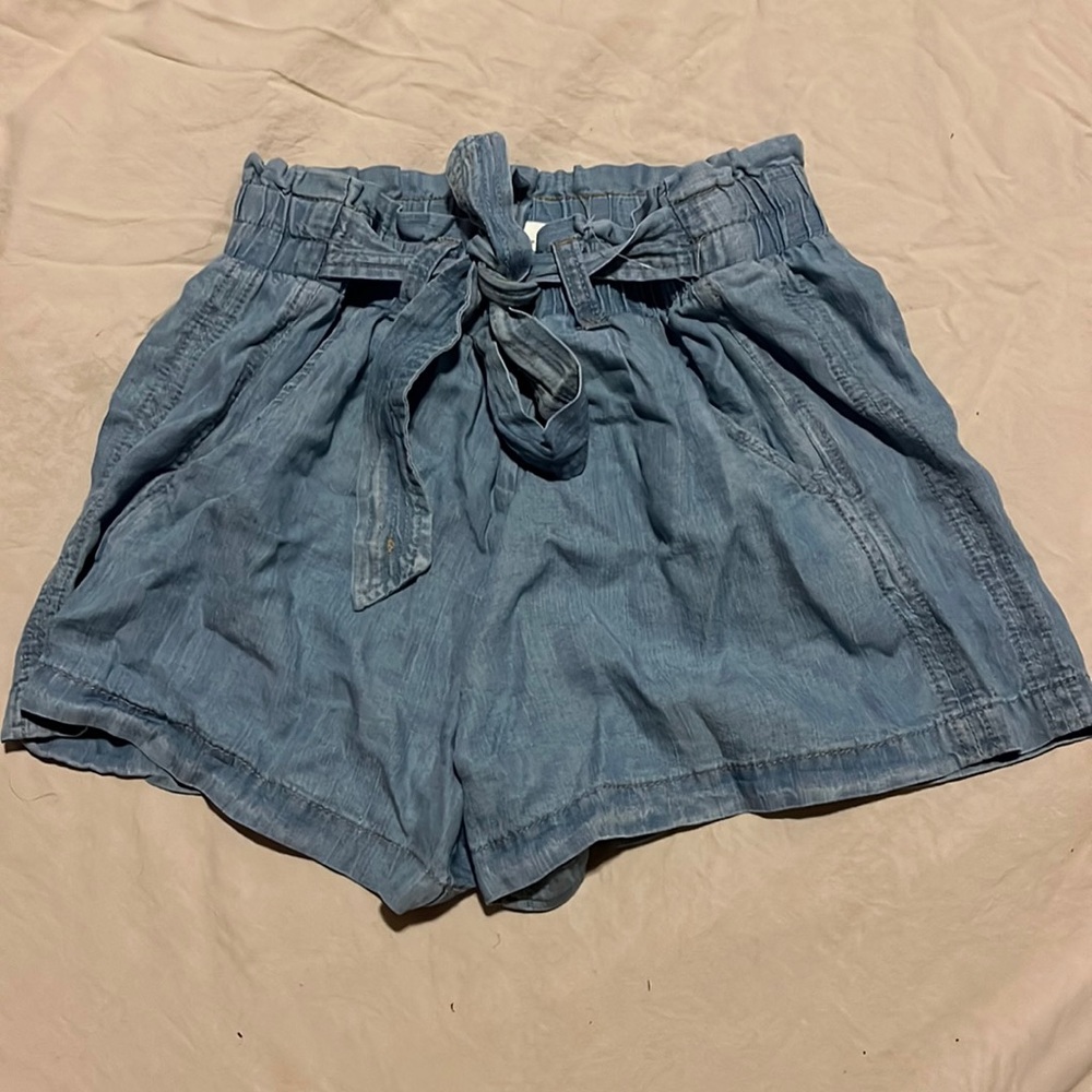 tie up jean short